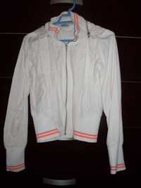 casaco branco com apontamento salmão pinko tamanho 14