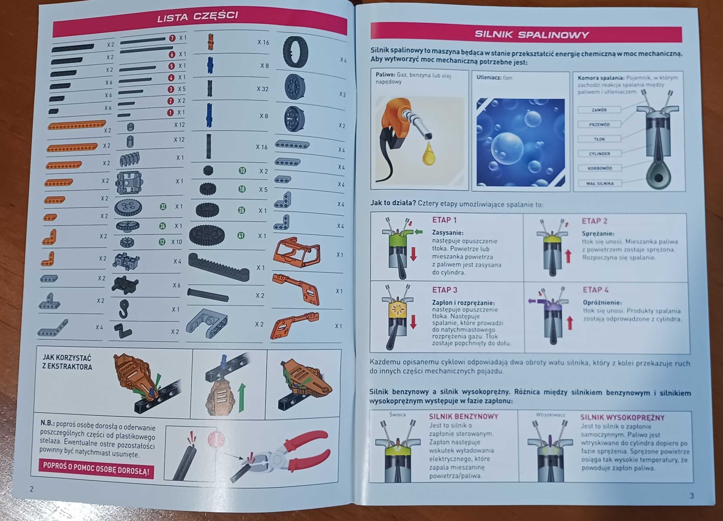 Klocki Clementoni Laboratorium Mechaniki Ciężarówki, 10 w 1