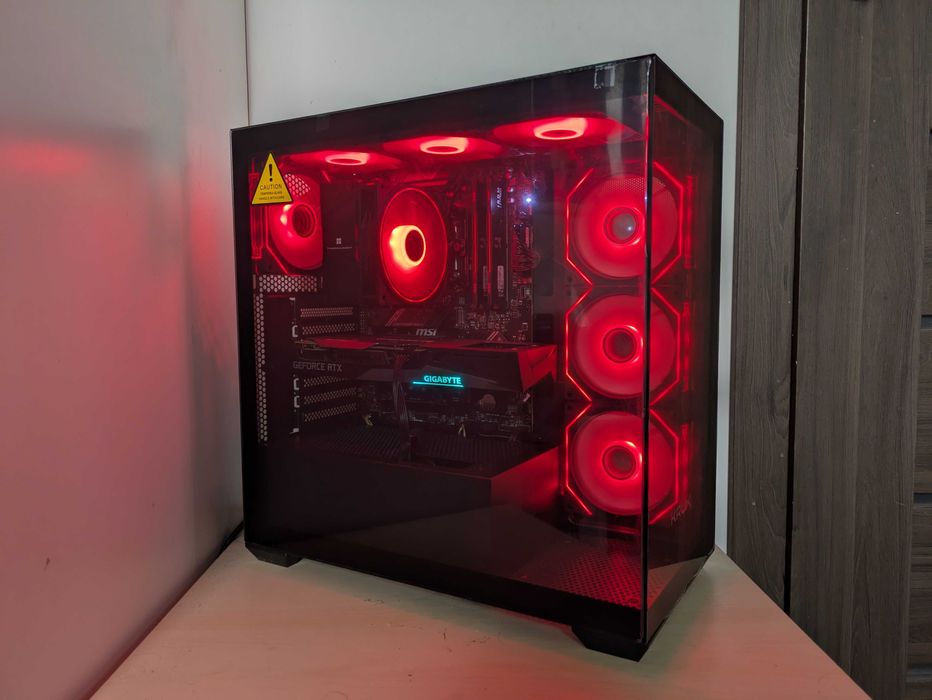 MOCNY KOMPUTER do gier Ryzen 5 7500F ARGB RTX 3060 32GB DDR5 1TB WIFI