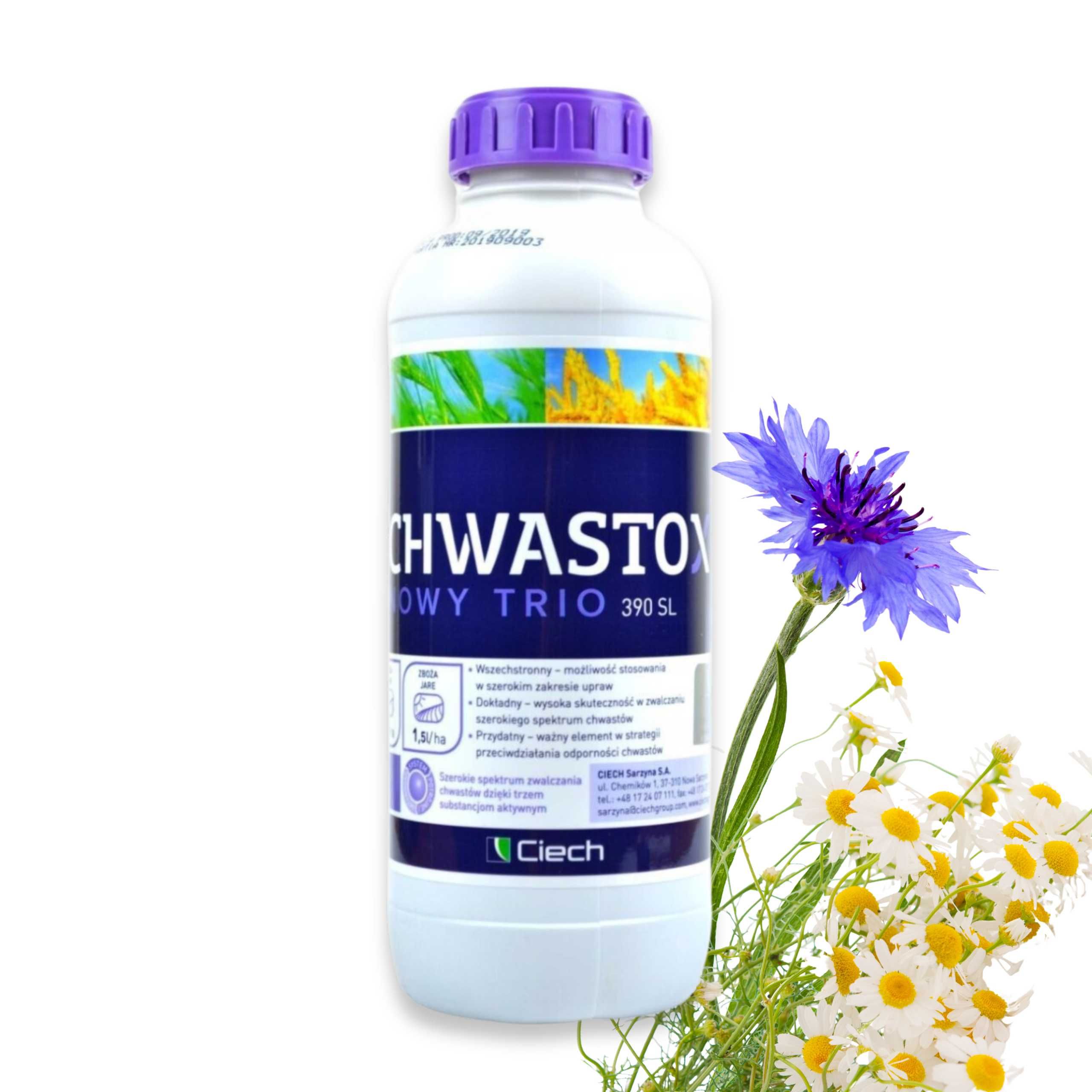 Chwastox Nowy Trio 390 SL 1L Środek na chwasty w trawniku i zbożu
