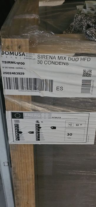 Caldeira a gásoleo Domusa