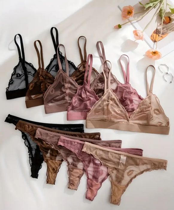 Классное сексуально женские нижнее белье сеточка с губами стринги S