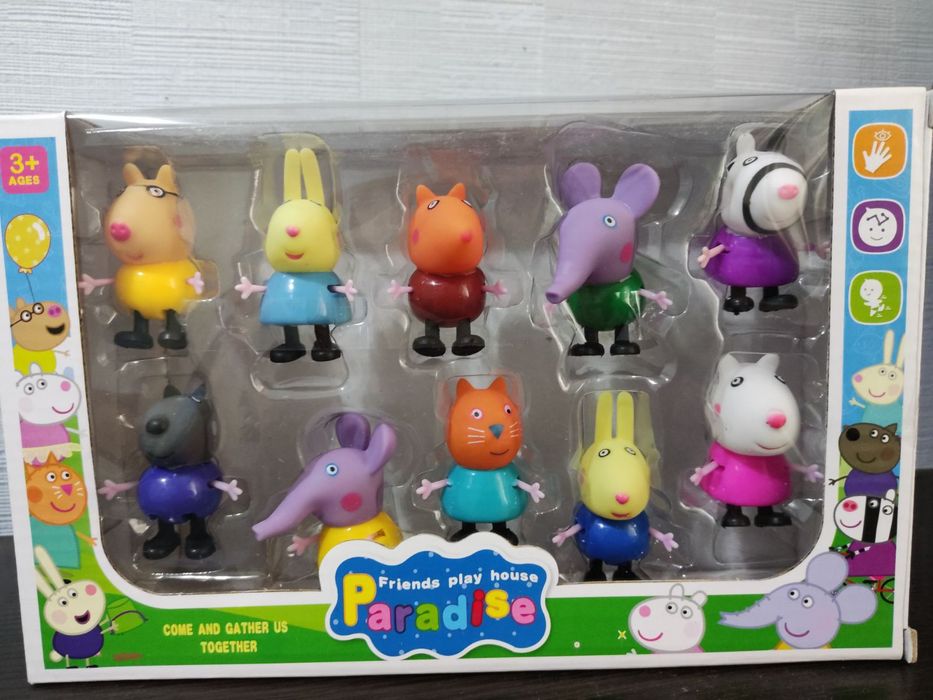 Свинка Пеппа Peppa pig Пепа фігурки будинок дом машина друзі друзья