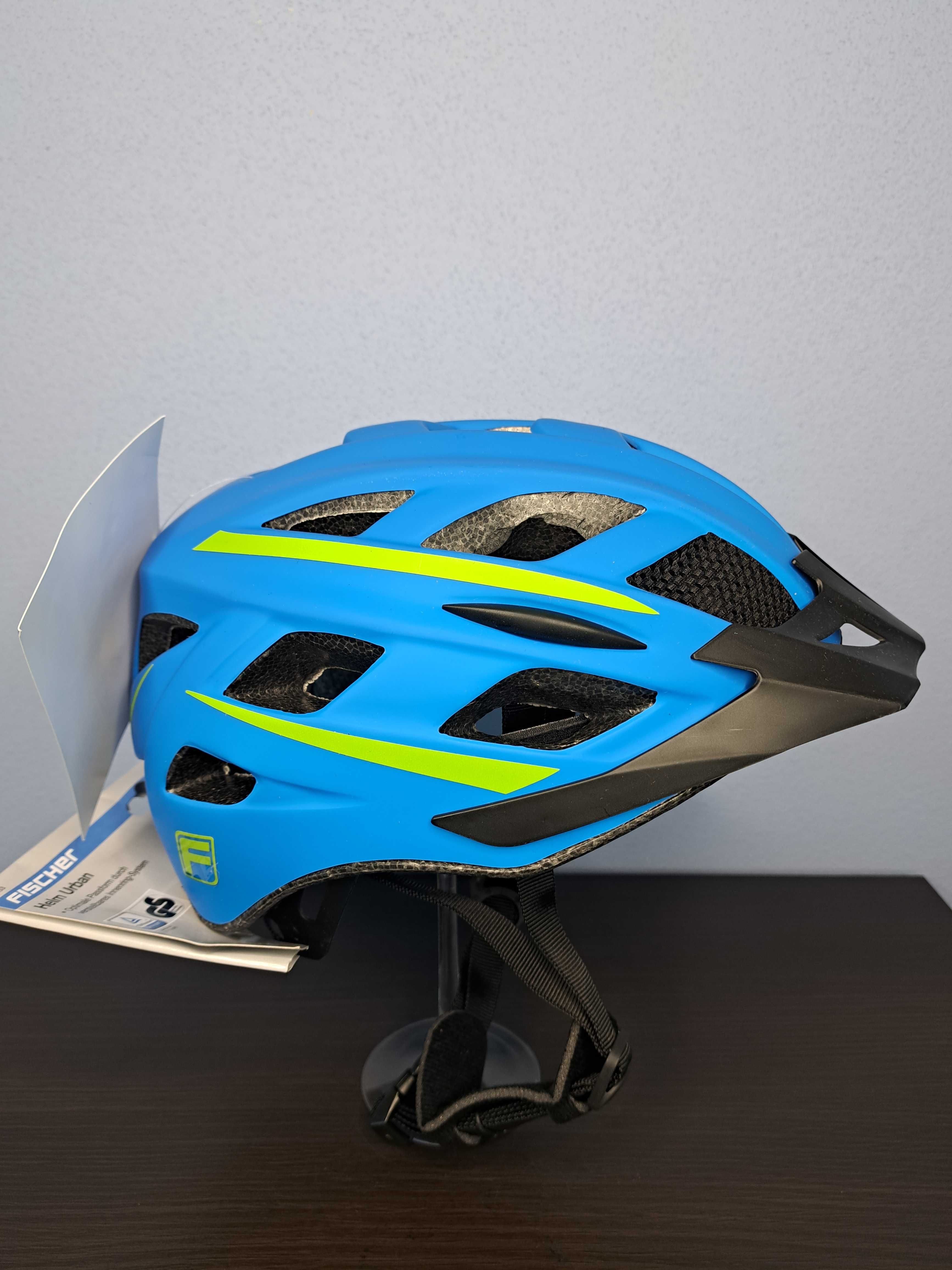 Kaski Kask rowerowy Fischer Helm Urban r. 52-59 cm S/M niebieski