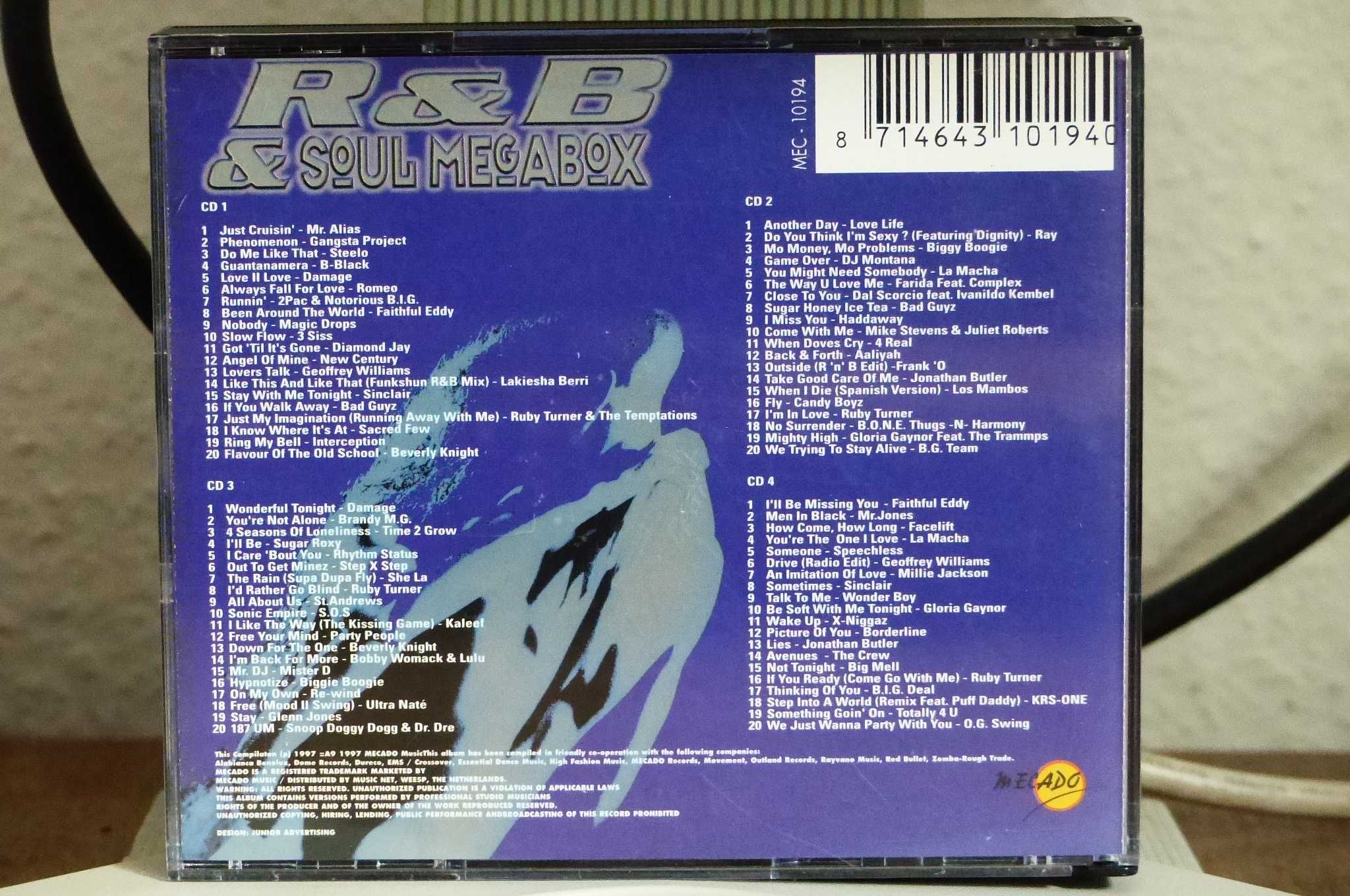 4 CD R & B & Soul MegaBox MECADO 2Pac Notorious B.I.G. MEC 10194
