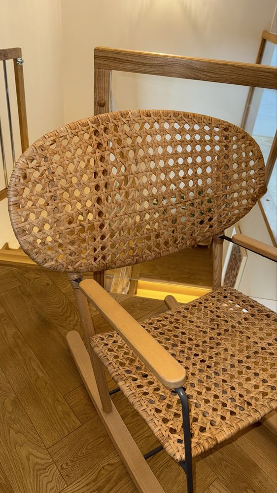 Fotel bujany ratanowy ikea gronadal