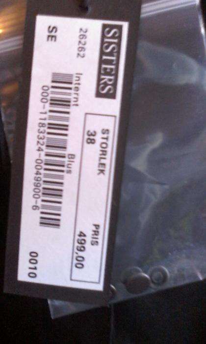 Túnica SIS tamanho 38 nova