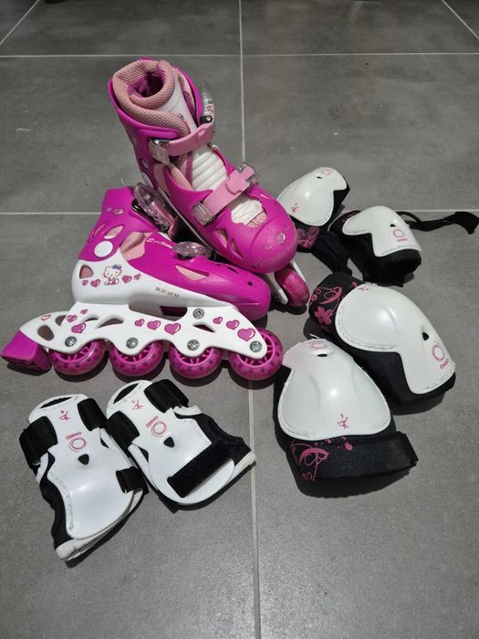 Zestaw rolki + ochraniacze r.30-33