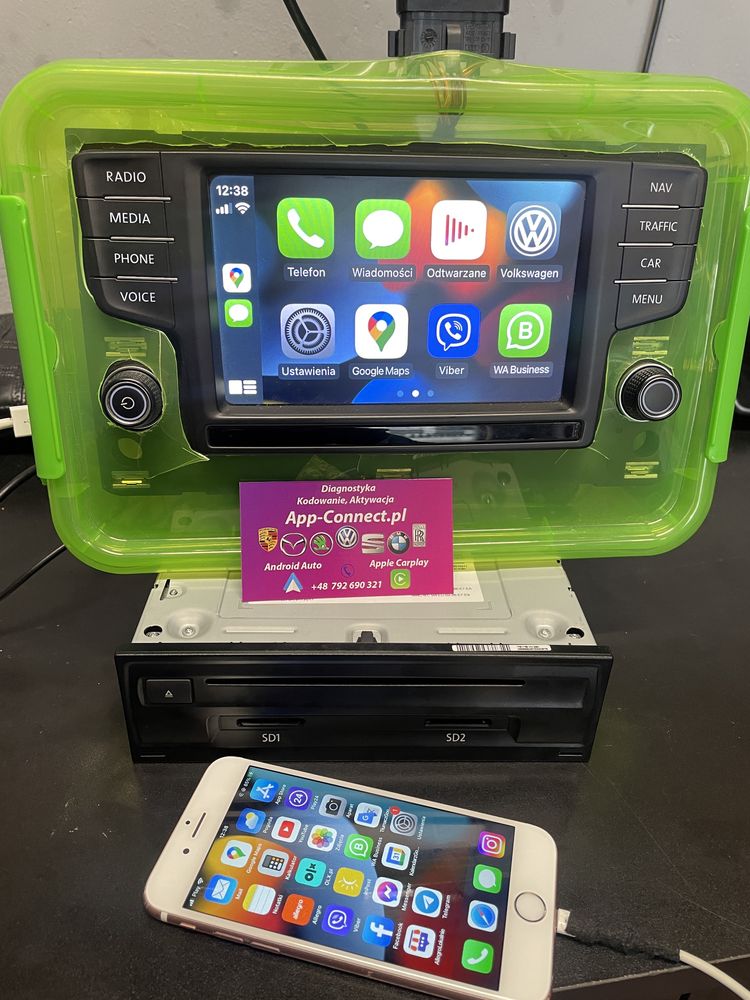 Volkswagen App-connect, Carplay VW Android auto, MIB2, Discover media