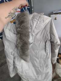 Długa zimowa kurtka z kapturem Monnari rozmiar 42
