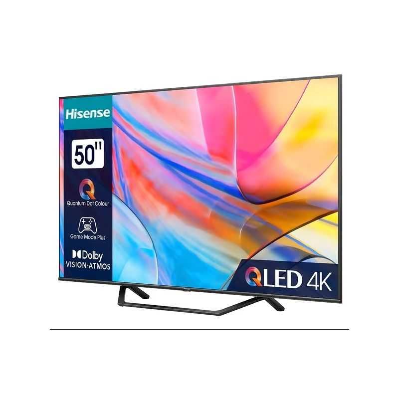 Телевізор 50 дюймів Hisense 50A7KQ (4K Smart TV QLED Wi-Fi Bluetooth)