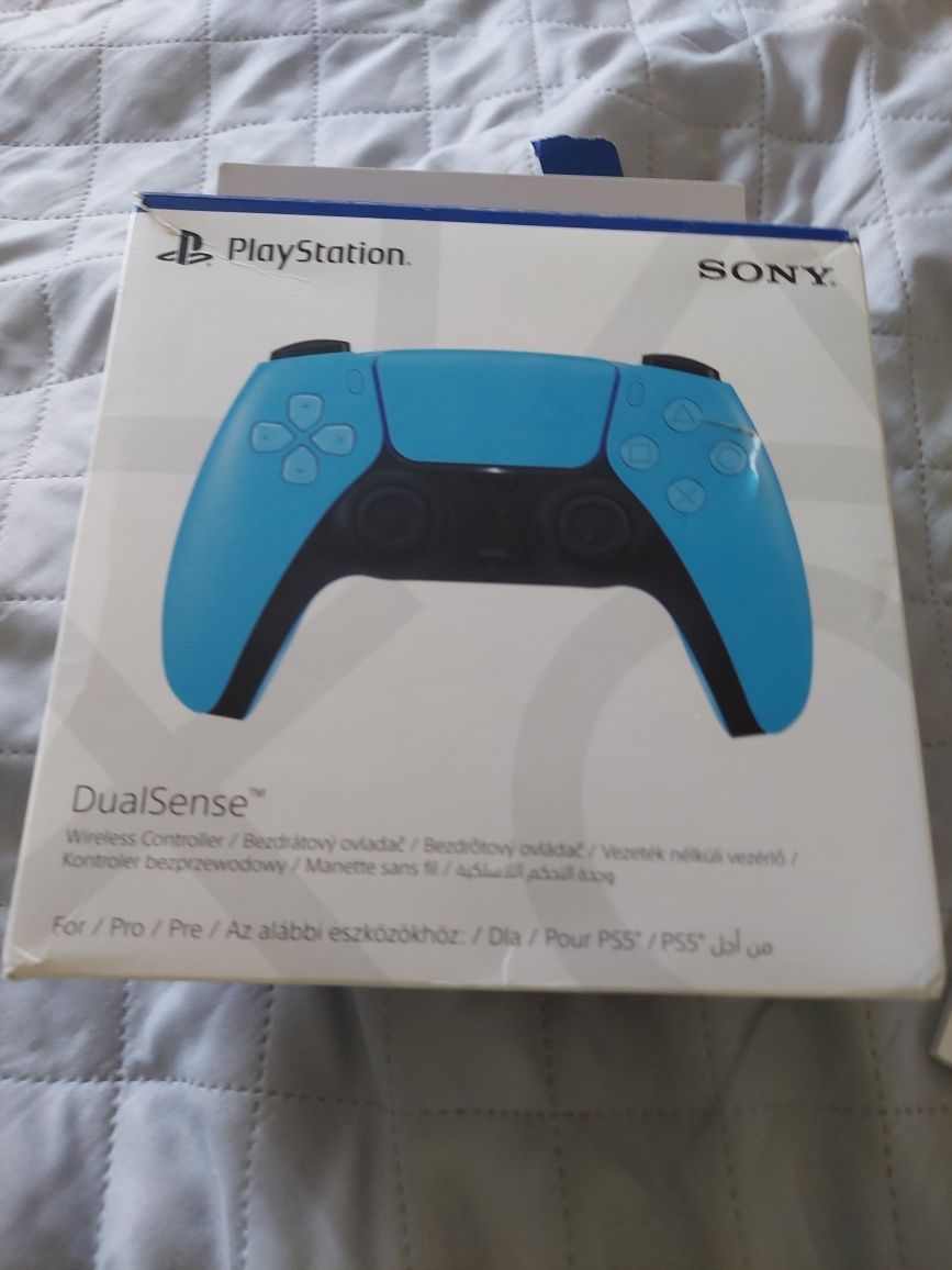 Pad DualSense PS5 błękitny z pudełkiem i gwarancją