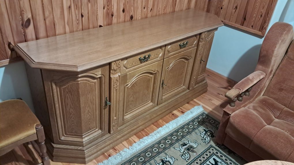 Komoda dębowa długa