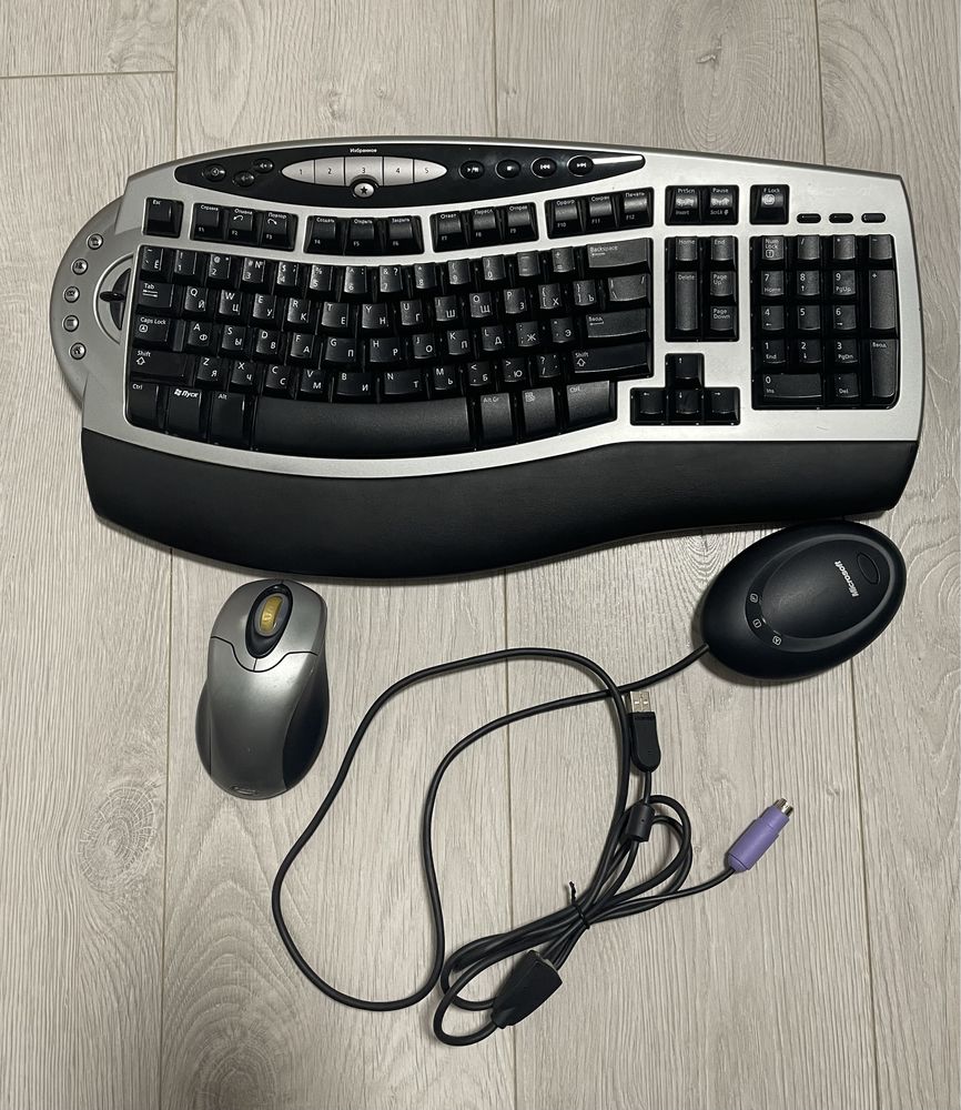 Безпровідна клавіатура з мишкою Microsoft wireless comfort keyboard