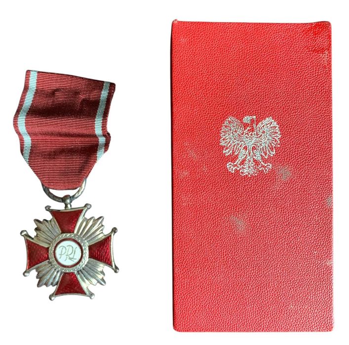 PRL: Srebrny Krzyż Zasługi + pudełko