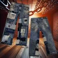 Джинси custom Diesel Patchwork Rap Pants Y2K