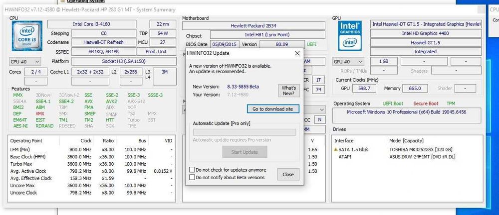 Torre Desktop Intel Insys i3