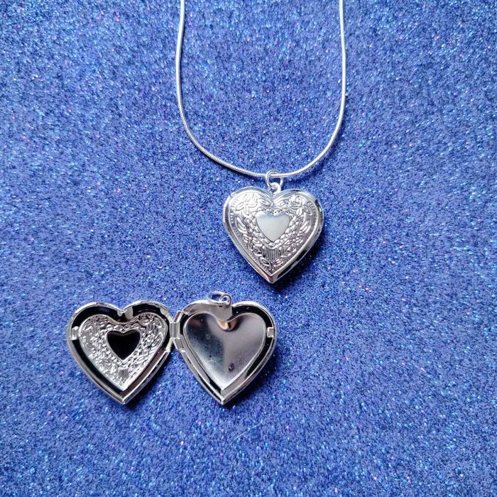 Кулон для фото с цепочкой, подвеска. Серебряная цепочка