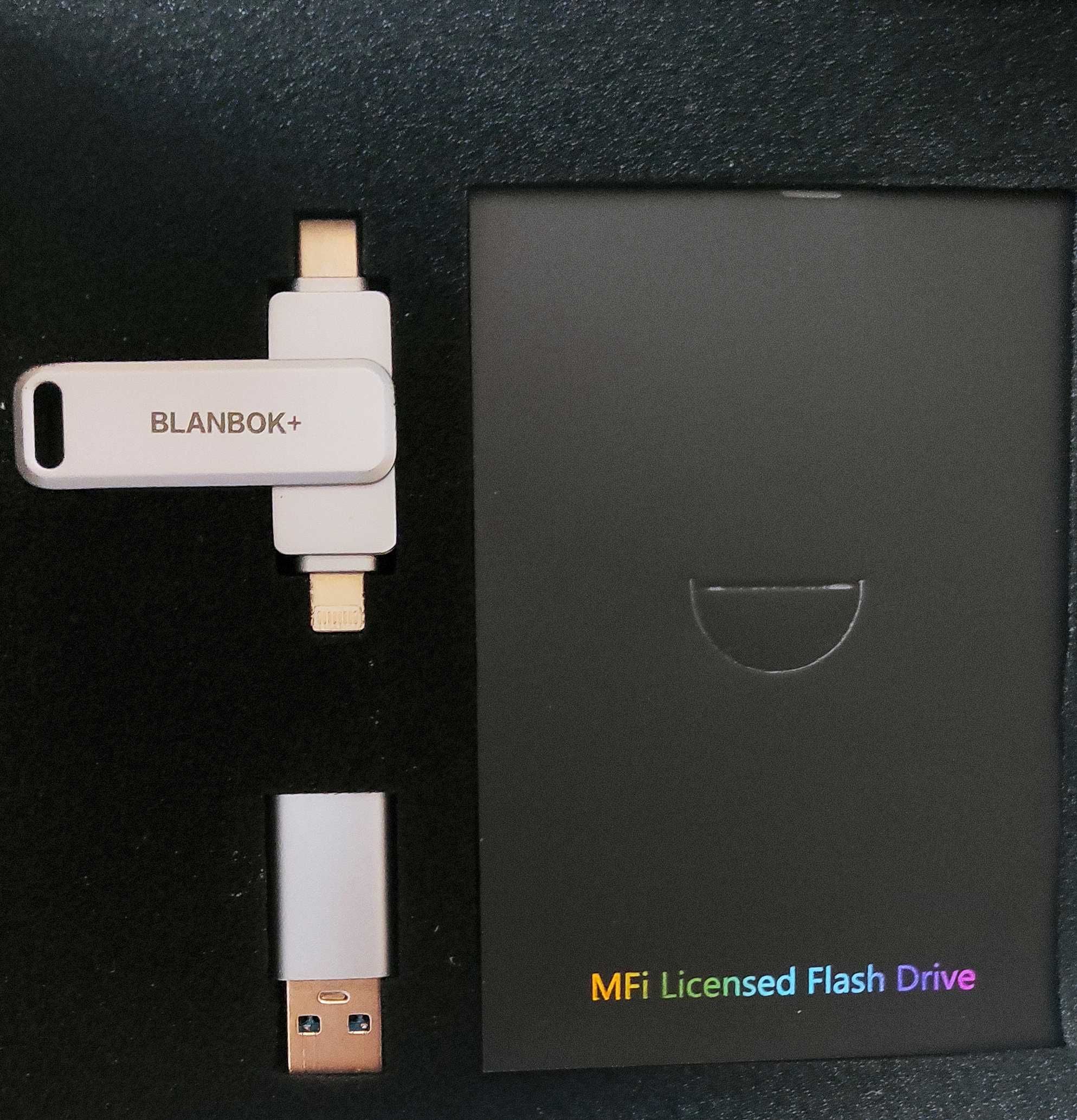 Pendrive BLANBOK 512 GB USB 3.0 Lightning/iPhone/iPad/Android/Windows