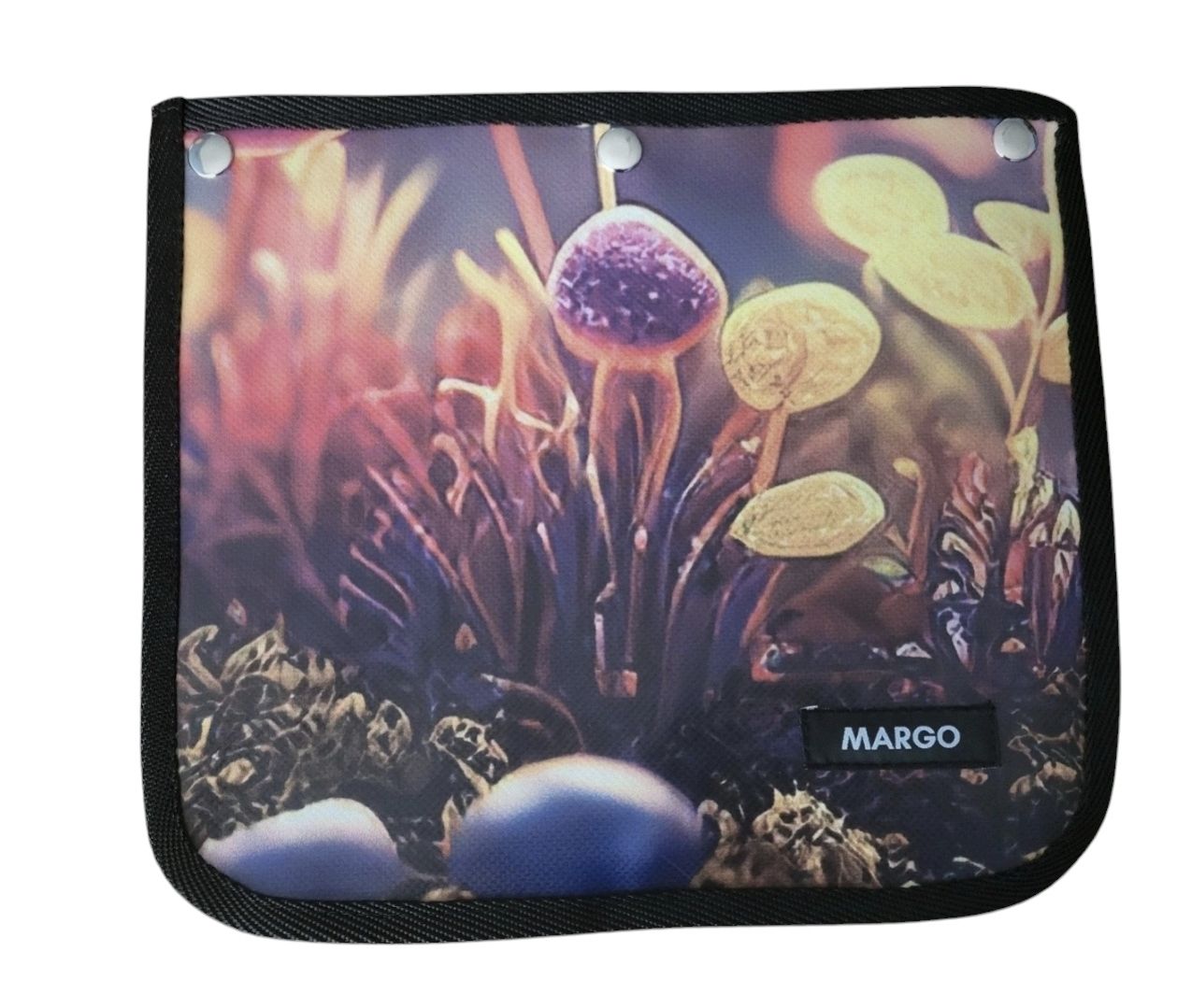 UNIKAT torba torebka 2 w 1 baner psychedelic mushrooms neon kolor NOWA
