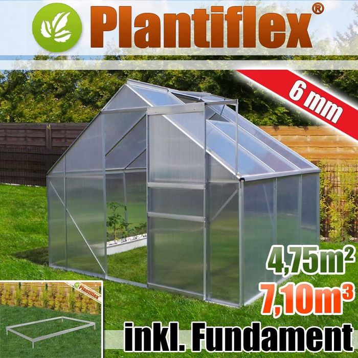 SZKLARNIA z Poliwęglanu 250x190cm 4,75m2 6mm + Fundament