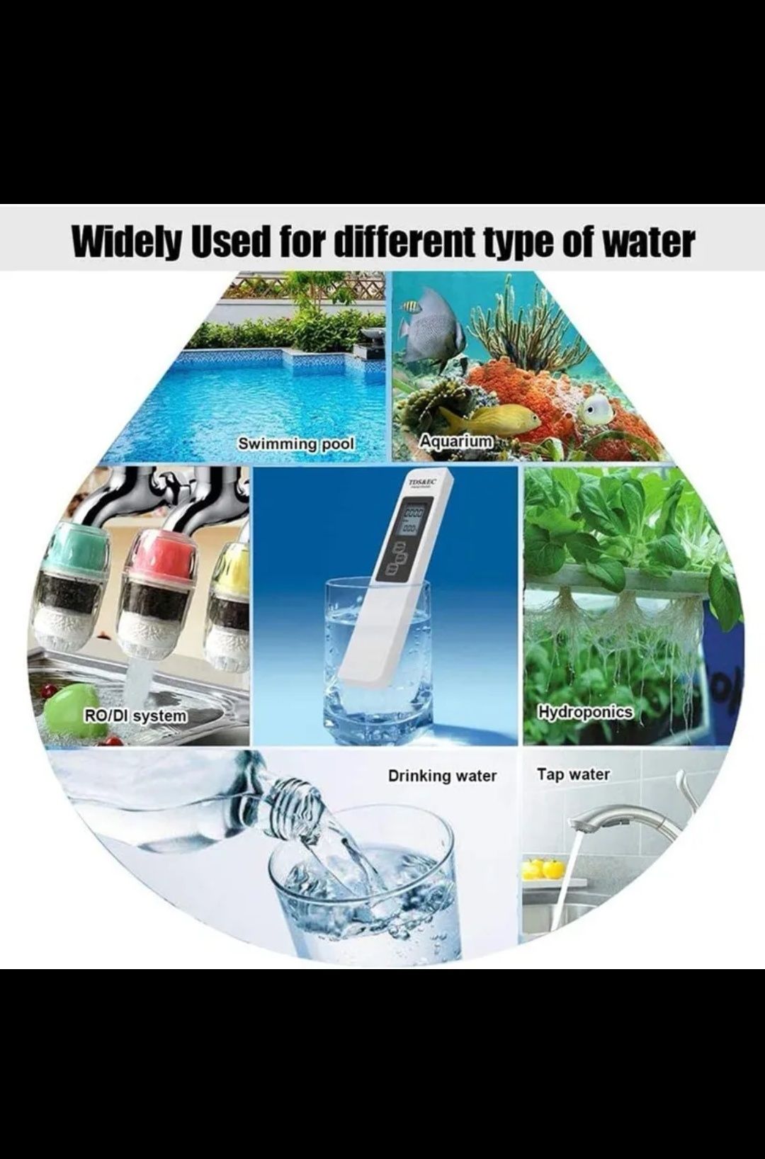 Тестер для воды ( анализ воды 3в 1)