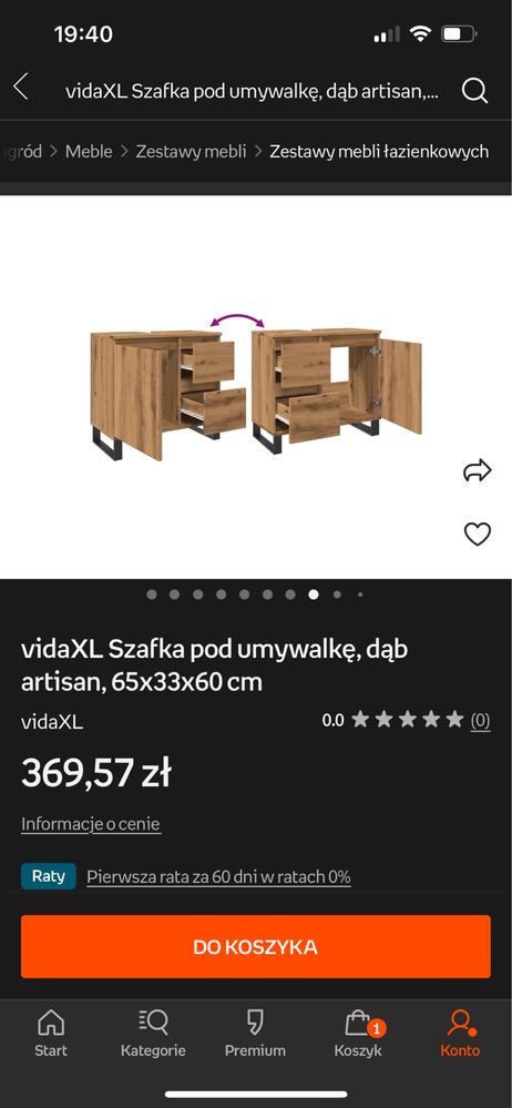 Sprzedam szafkę pod umywalkę
