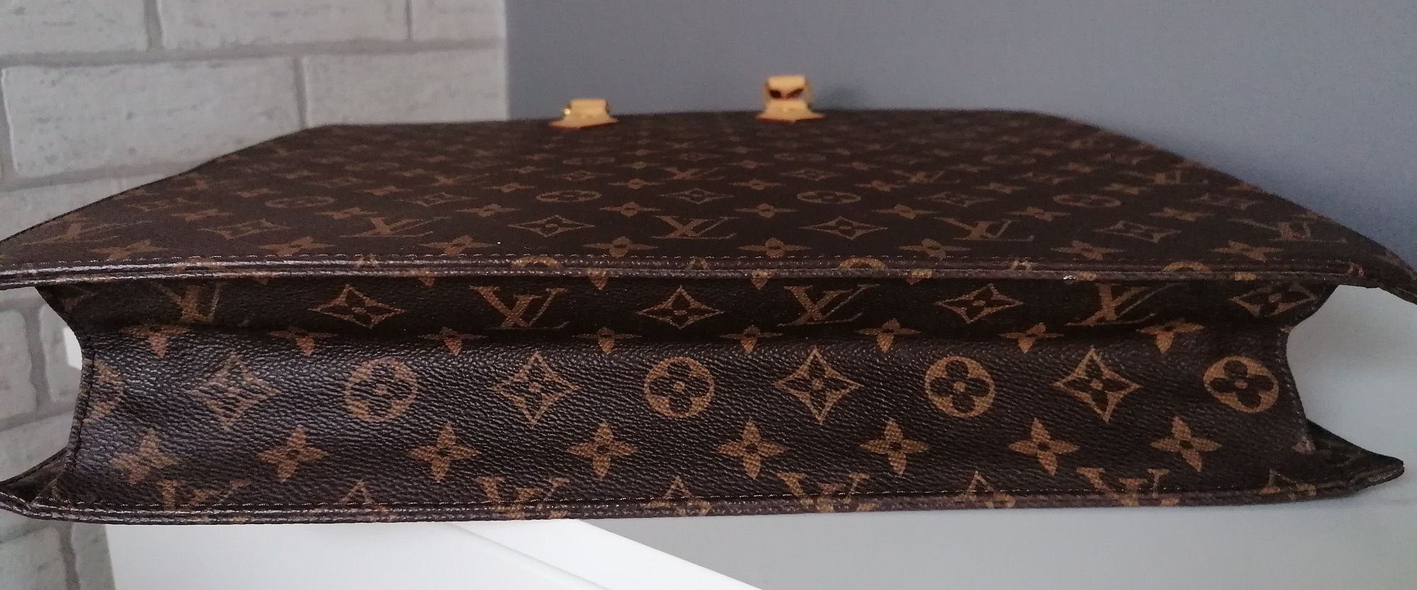 Skórzana torba aktówka Louis Vuitton