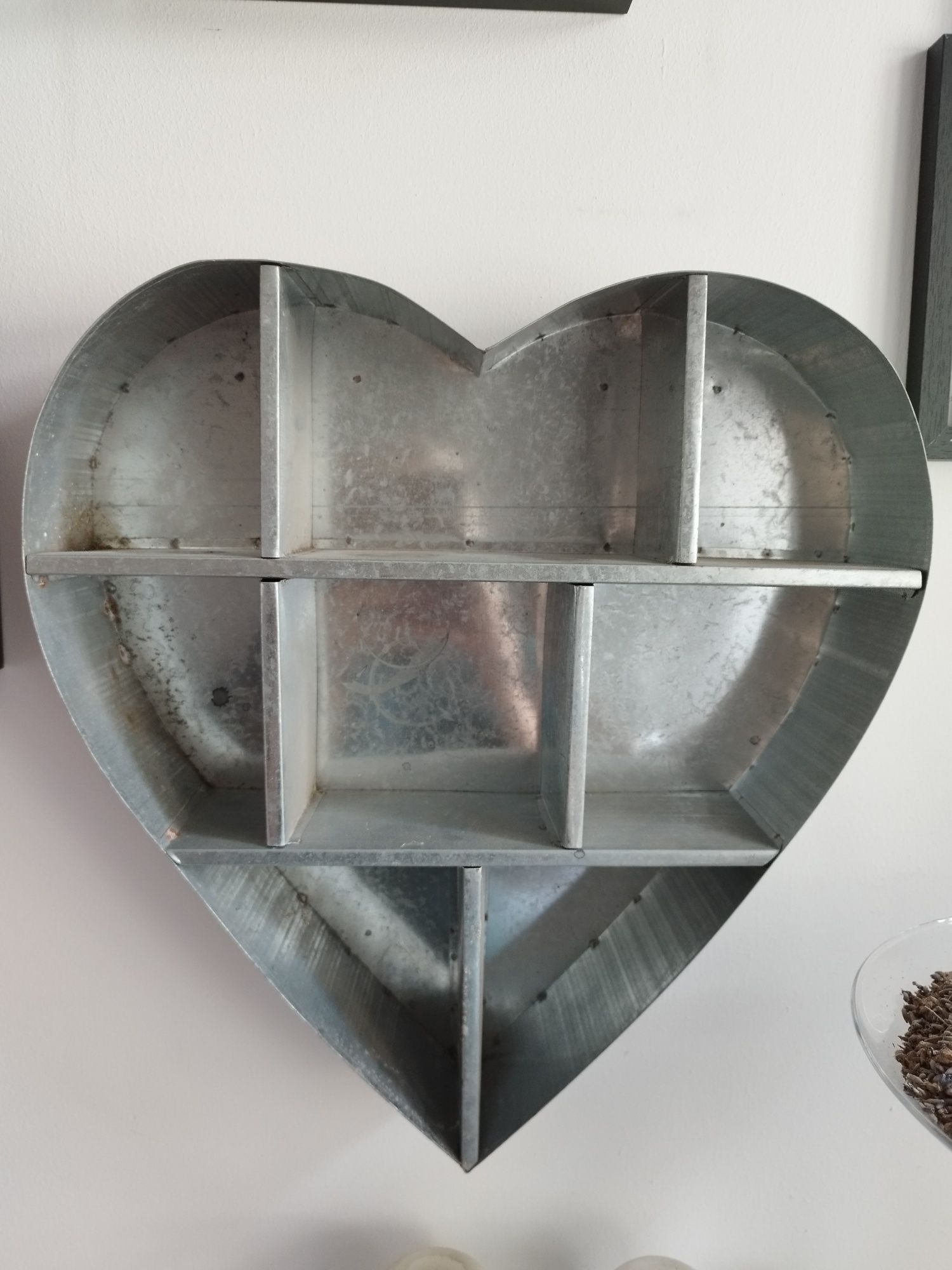 Półka metal loft serce 40x38