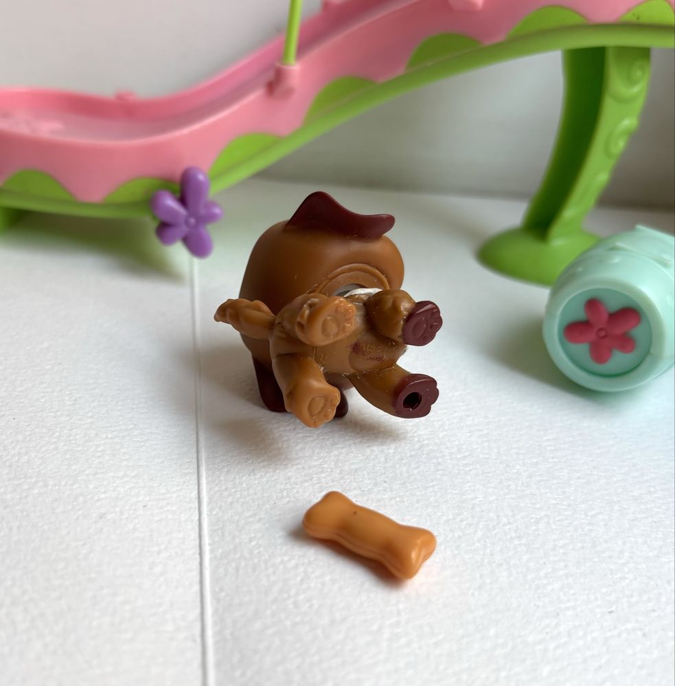 Lps St. Pet shop #688 bernardyn Playset obstacles zestaw pies vinatge
