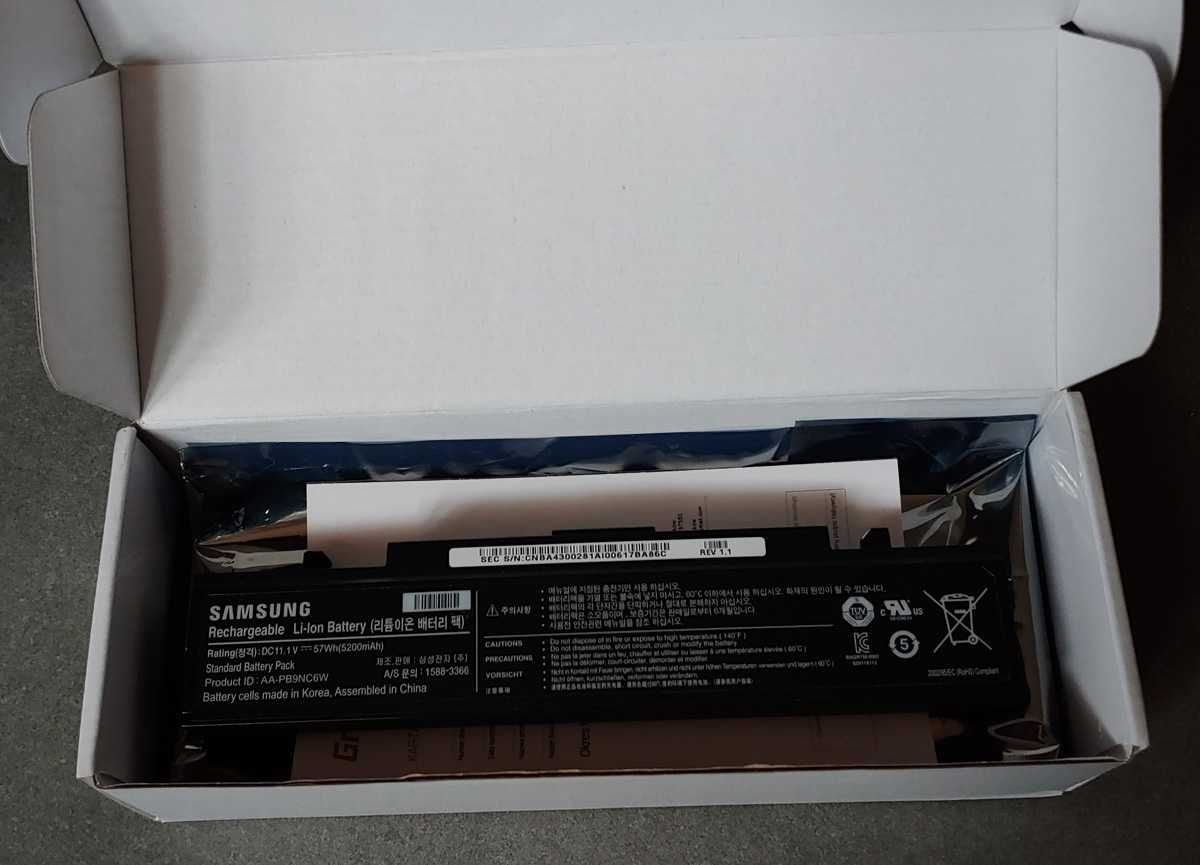 Bateria do laptopa SAMSUNG AA-PB9NC6W 11.1 V 5200 mAh ORYGINAŁ