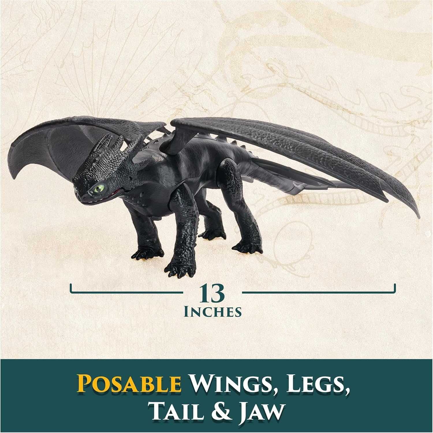 Беззубик Dreamworks Dragons Як приборкати дракона Toothless Звук 30 см