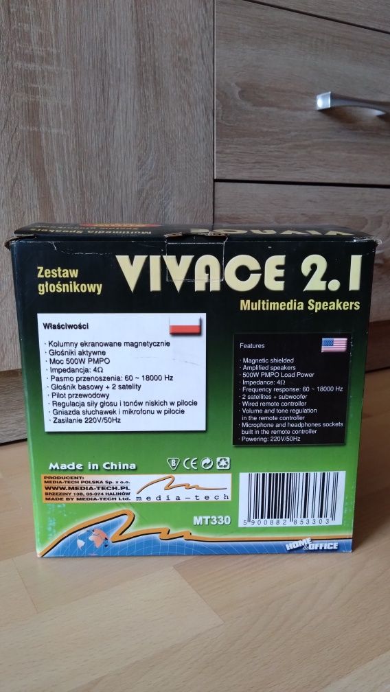 Zestaw głośników komputerowych Media-Tech VIVACE 2.1 MT330