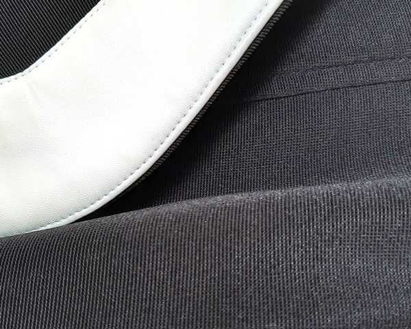 MARYNARKA-ŻAKIET czarny, rozm. 40/42, jednostronna biała klapa - super