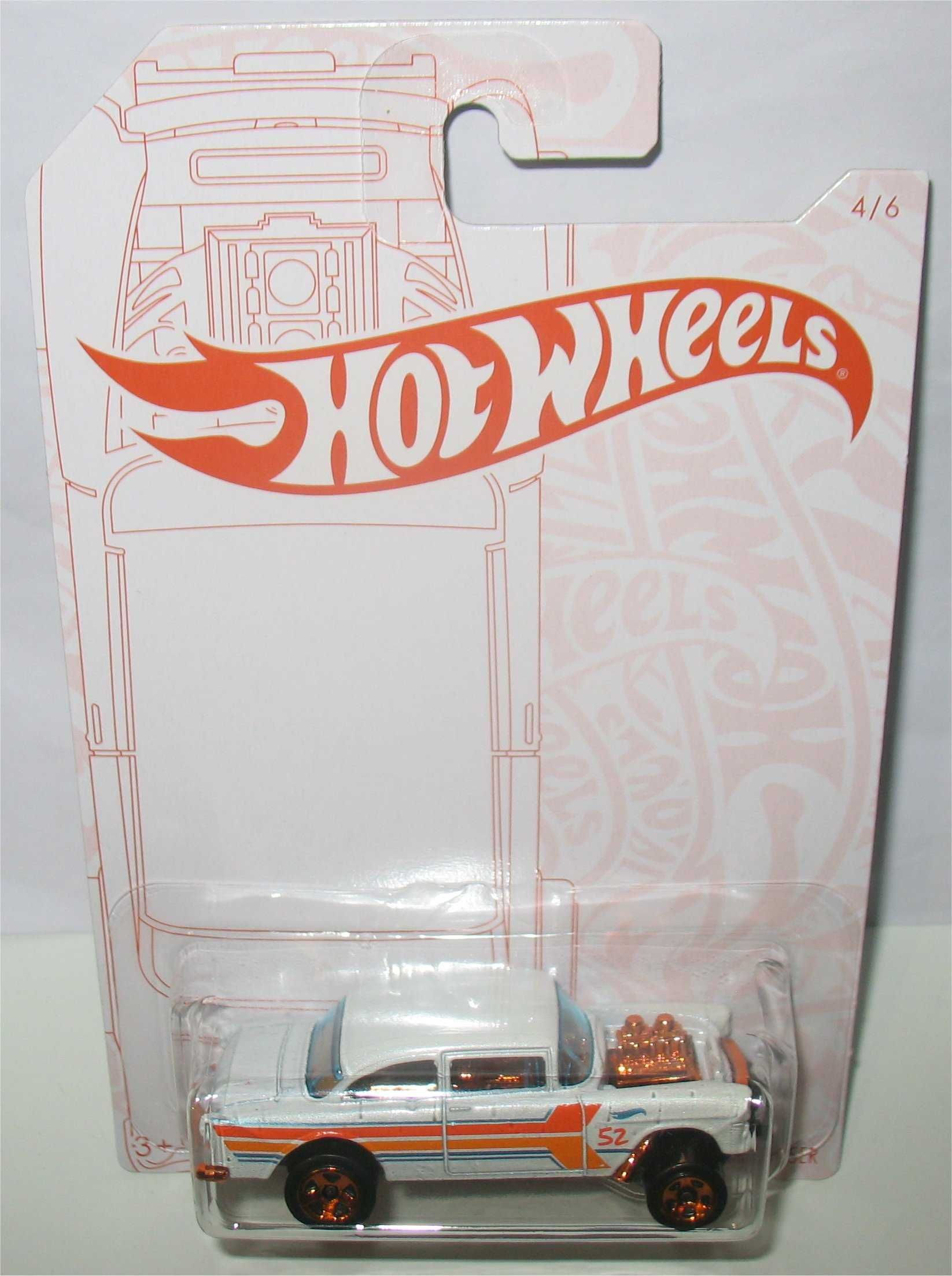 Hot Wheels - 55 Chevy Bel Air Gasser - Pearl and Chrome (2020)