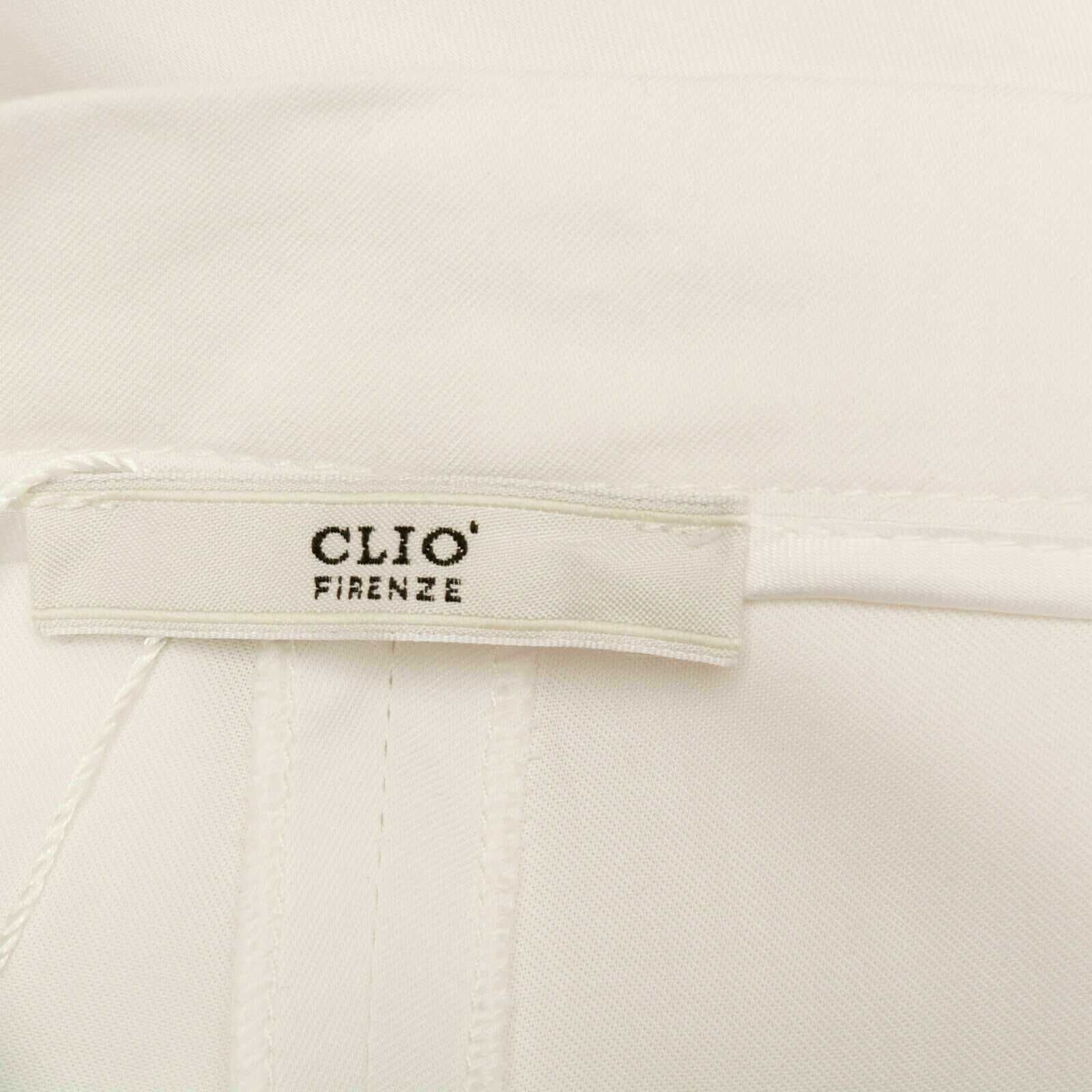 CLIO FIRENZE Италия Новые брюки вискоза IT42 M белые 140Евро