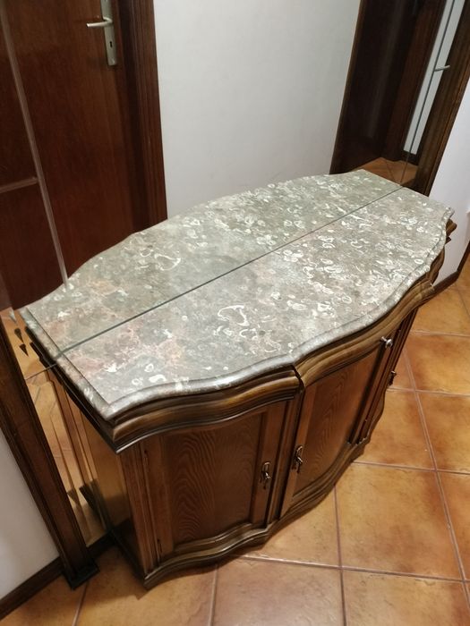 Móvel de corredor/entrada/sapateira "só aceito dinheiro em mão"