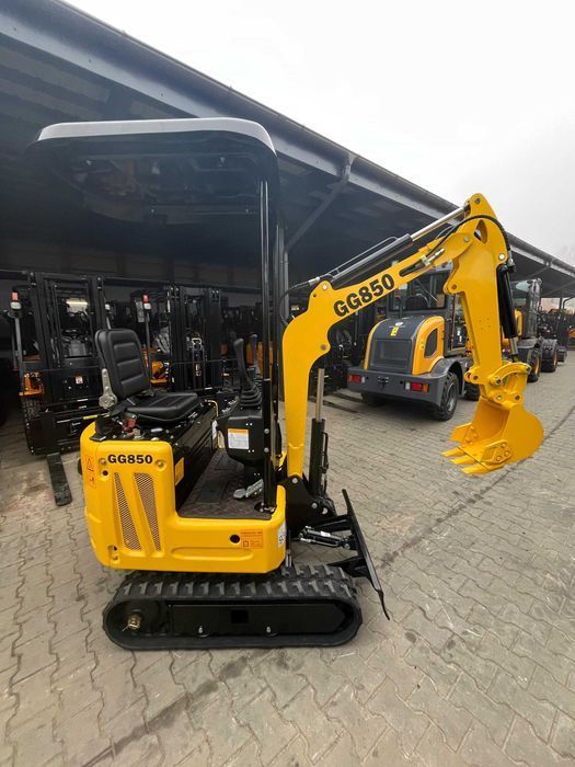 Minikoparka Gunter Grossmann GG850. Silnik KUBOTA .