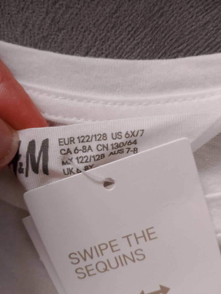Nowa bluzeczka z jednorożcem h&m 128