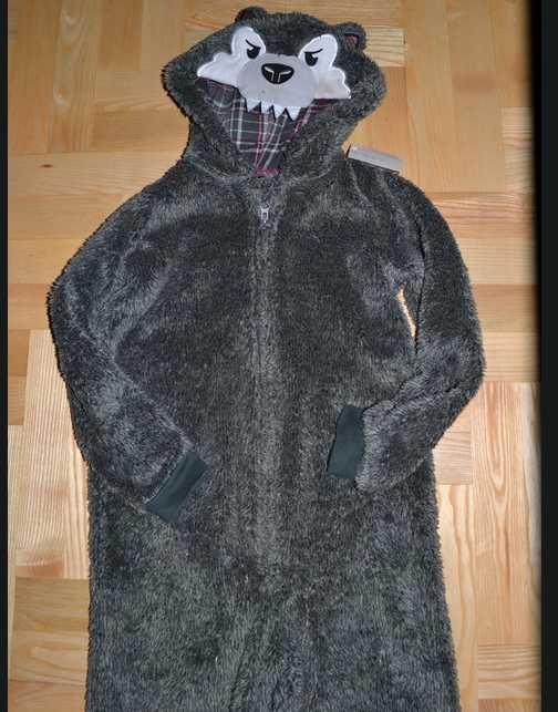 133 # Wilk wilkołak strój piżama przebranie 9/10 Lat_140 cm