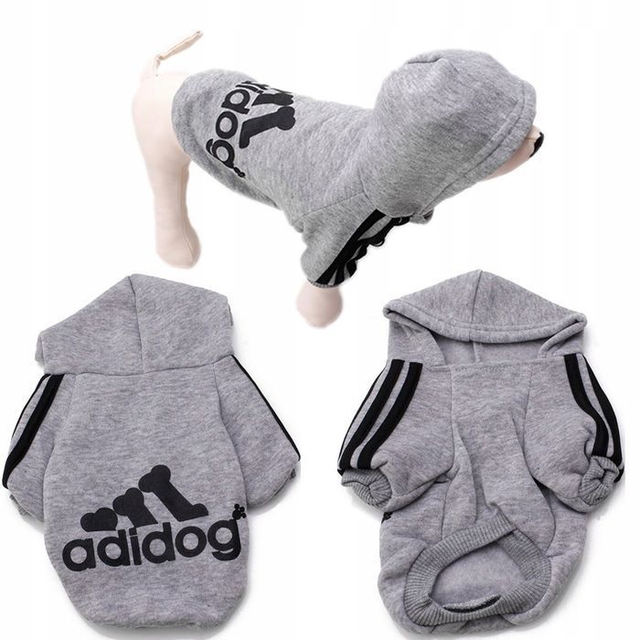 Bluza ADIDOG ubranko dla małego psa miniatury kol SZARY, rozmiar S