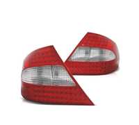 FAROLINS TRASEIROS PARA MERCEDES CLK W209 05-10 LED VERMELHO CROMADO