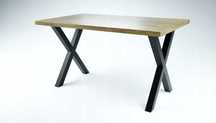 Nogi X do stołu 76 x 72 cm czarne 2 sztuki LOFT