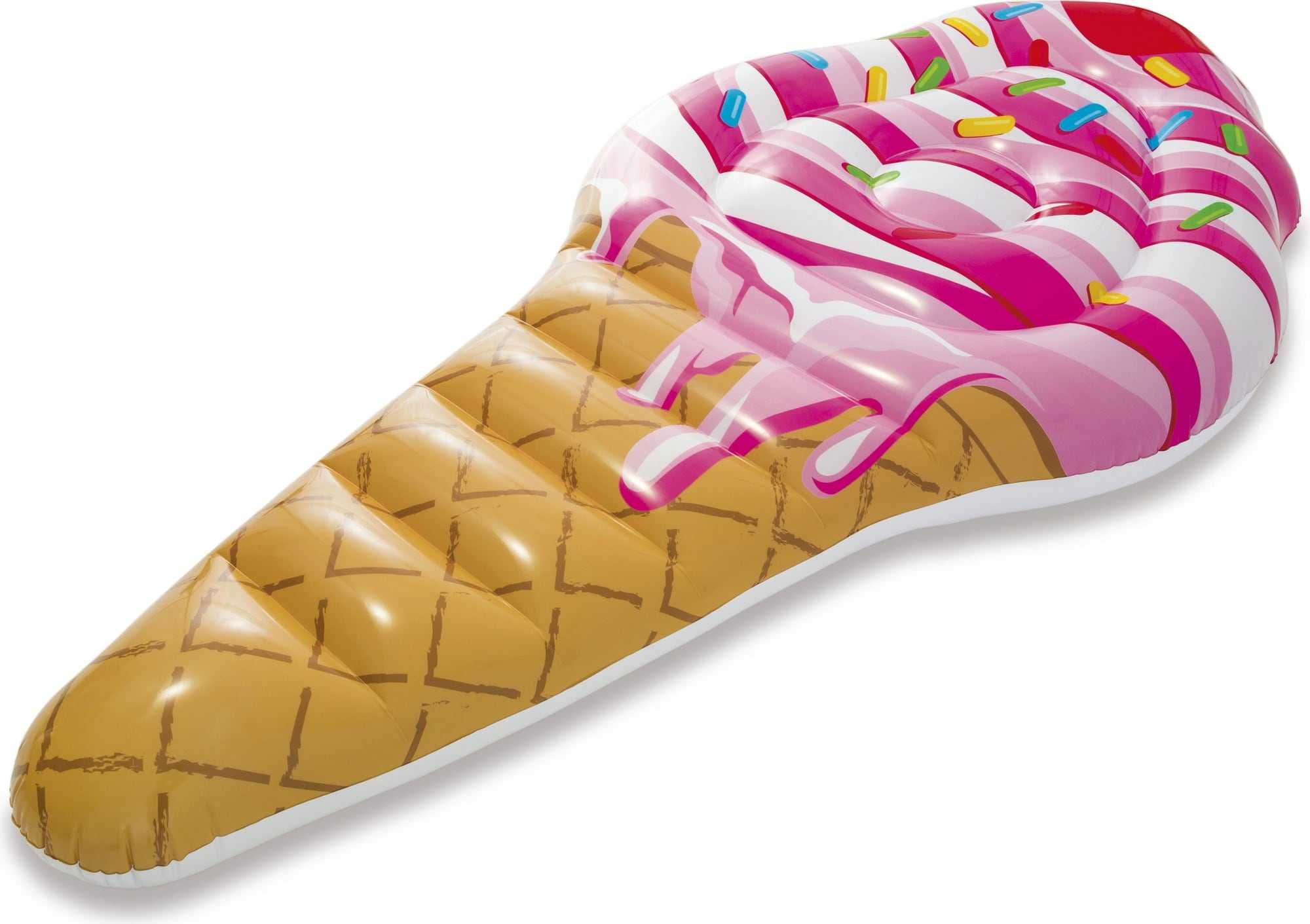 Intex Dmuchany Materac Lód Rożek Ice Cream Mat Duży 2,24mx1,07m *NOWE*