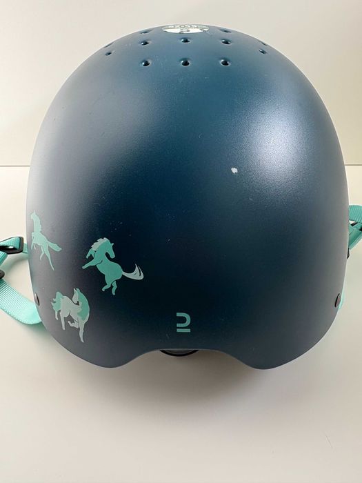 Kask jeździecki dla dzieci Fouganza 100 DECATHLON roz. S 52 - 55 cm