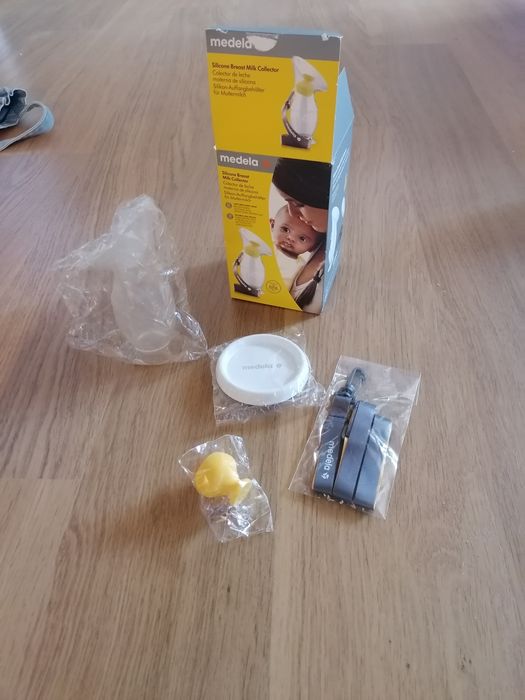 Colector de leite medela +biberon + Boião leite + saco esterilização