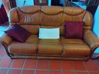 Sofá cama (3 lugares) + 2 poltronas individuais