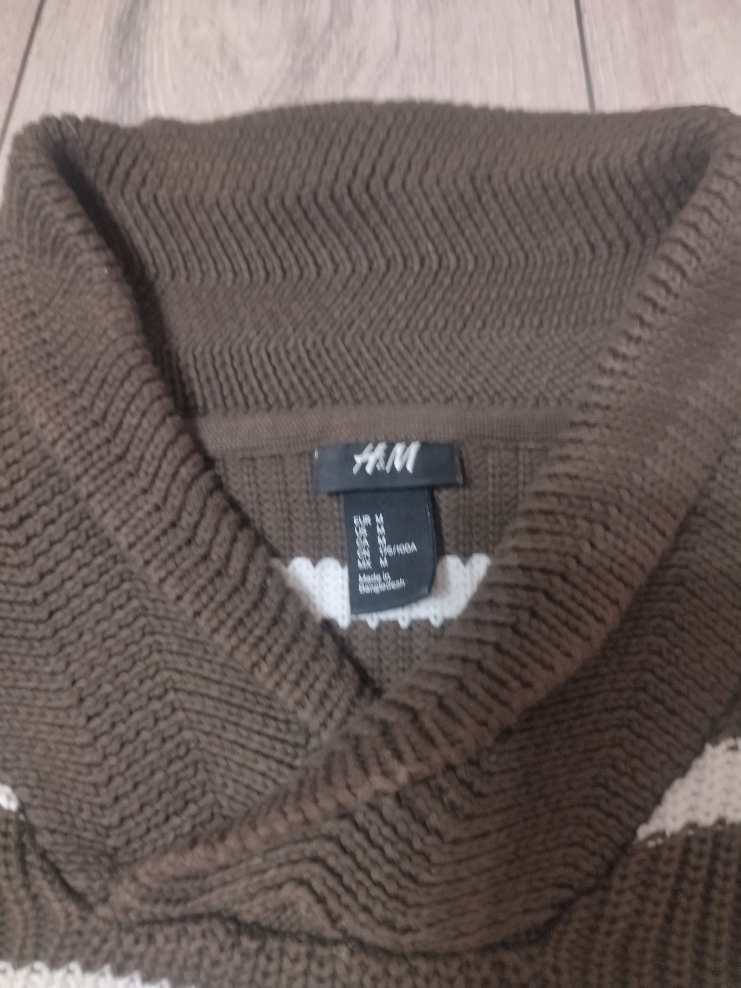 Okazja ciepły męski sweter r.M/L H&M