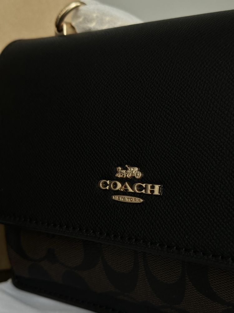 Сумка Coach з натуральної шкіри