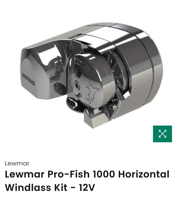 Lewmar Pro-Fish 1000 Horizontal Windlass Kit - 12V Winda kotwiczna
